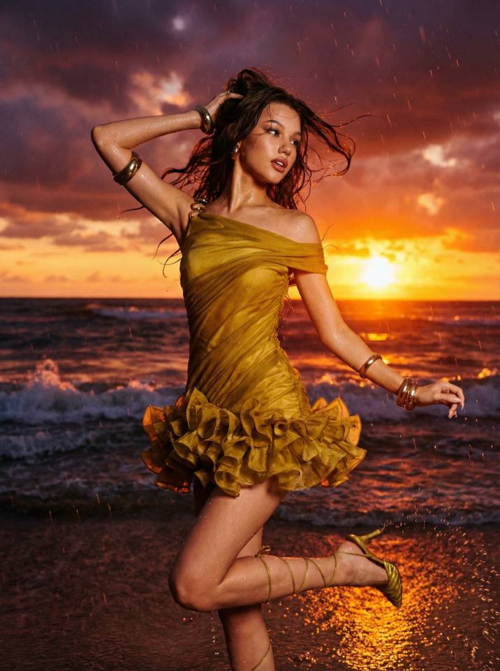 ฝนเวลาพระอาทิตย์ตก