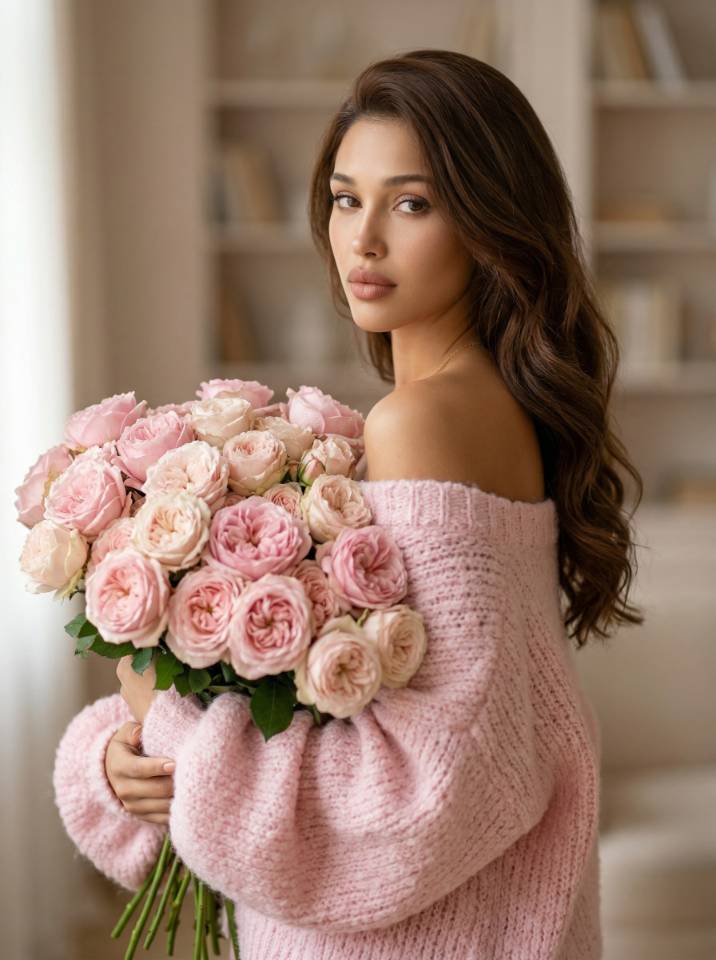 สเปรย์ดอกพีโอเนียสีชมพู